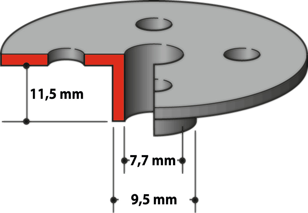 Kopierhülse 9,5mm   164379-4