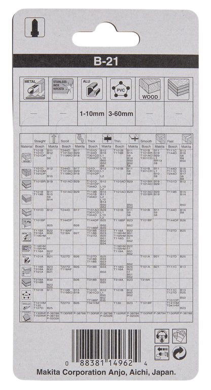 Stichsägeblatt B-21 Kunststoff/Aluminium   A-85721