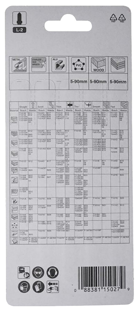 Stichsägeblatt L-2 Holz/Kunststoff   A-86309