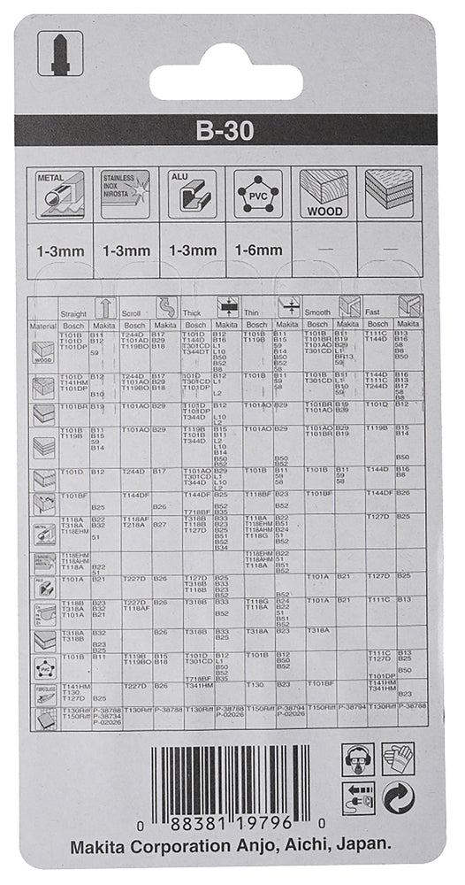 Stichsägeblatt B-30 Metall/Kunststoff   B-04961