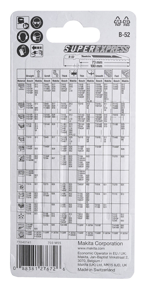 Stichsägeblatt B-52 Universal    B-06482