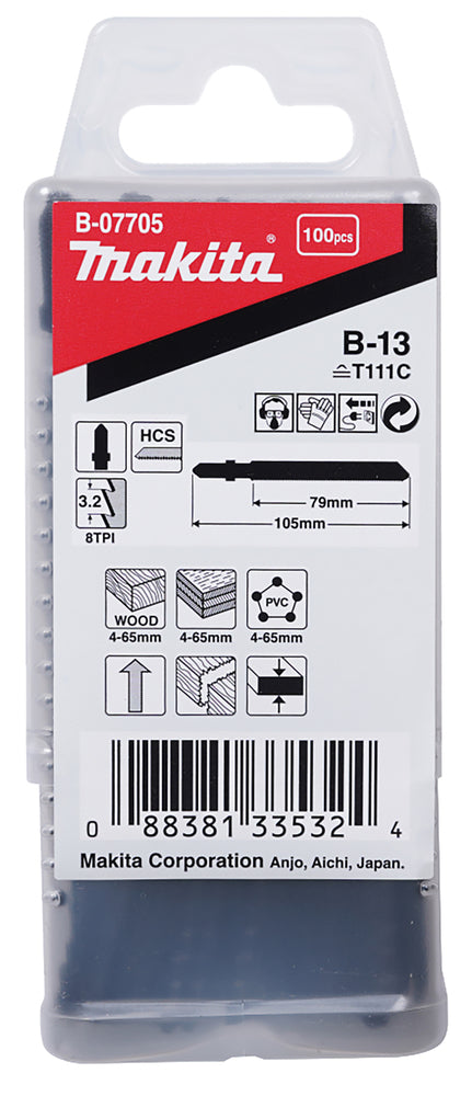 Stichsägeblatt B-13 Weichholz/Kunststoff   B-07705