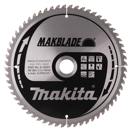 MAKBLADE Sägeb. 260x30x60Z   B-32801