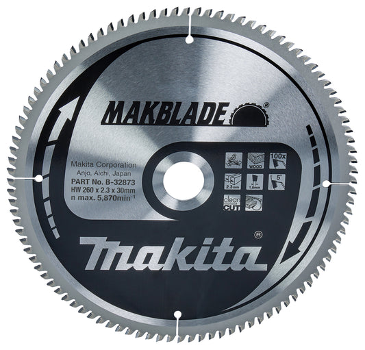 MAKBLADE Sägeb. 260x30x100Z   B-32873