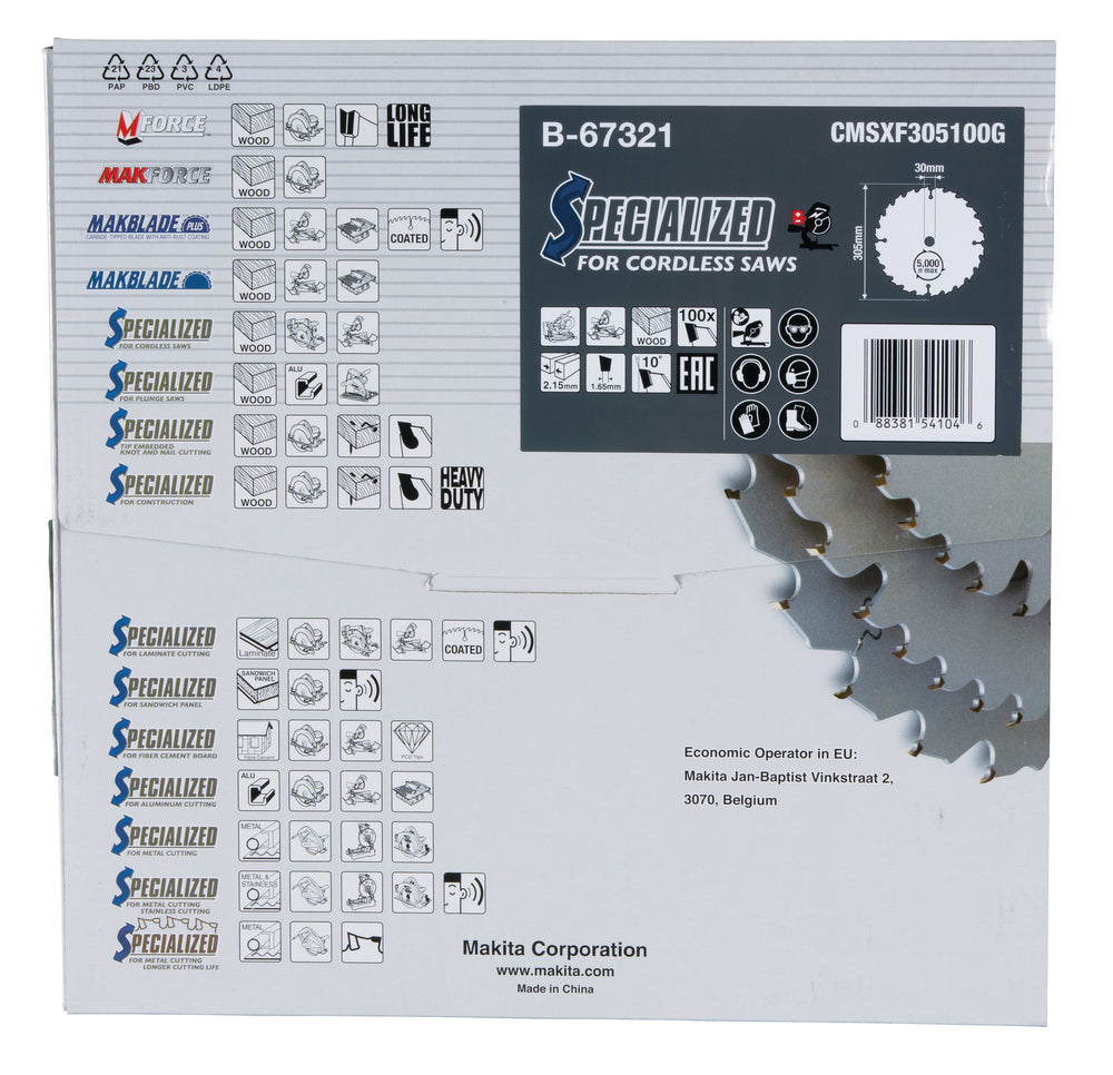 Sägeblatt 305x2,15x30, 100Z EFFICUT   B-67321