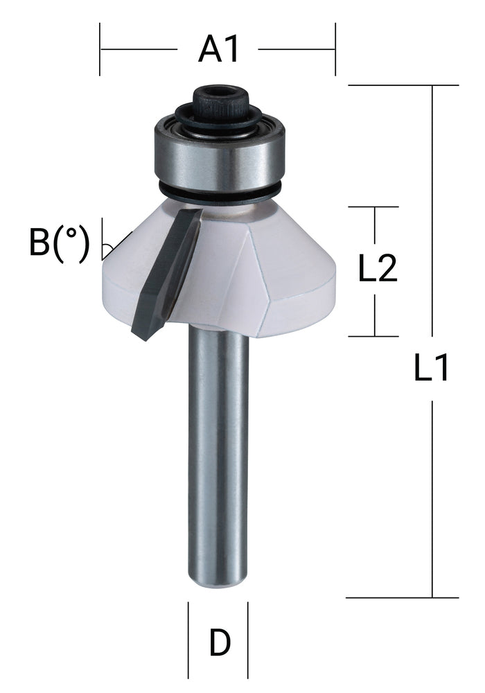 Fräser Winkelkanten 6mm   D-09488