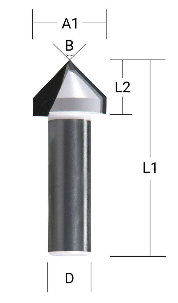 V-Nutfräser 15,9 mm   D-47905