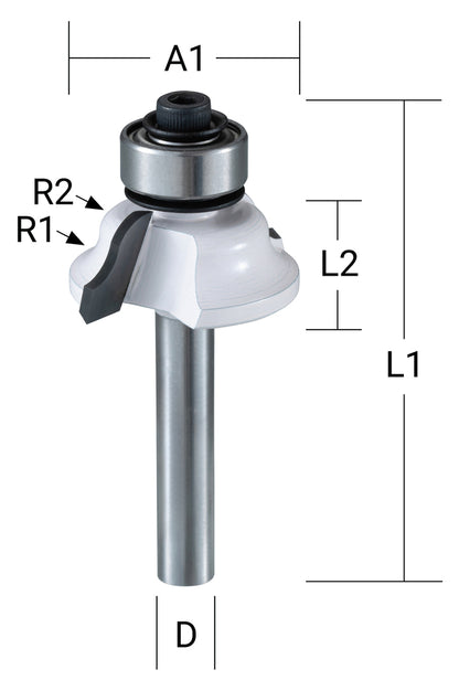 Profilfräser römisch 38,1 mm   D-48767