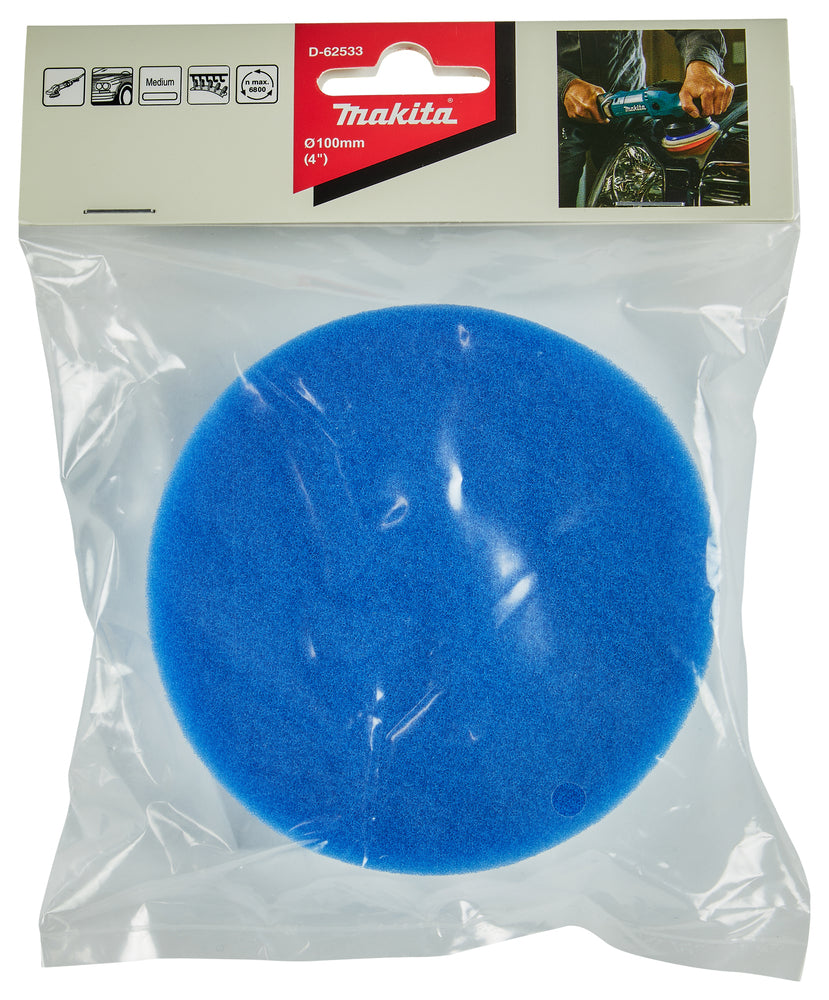 Polierpad blau Ø 100 mm    D-62533