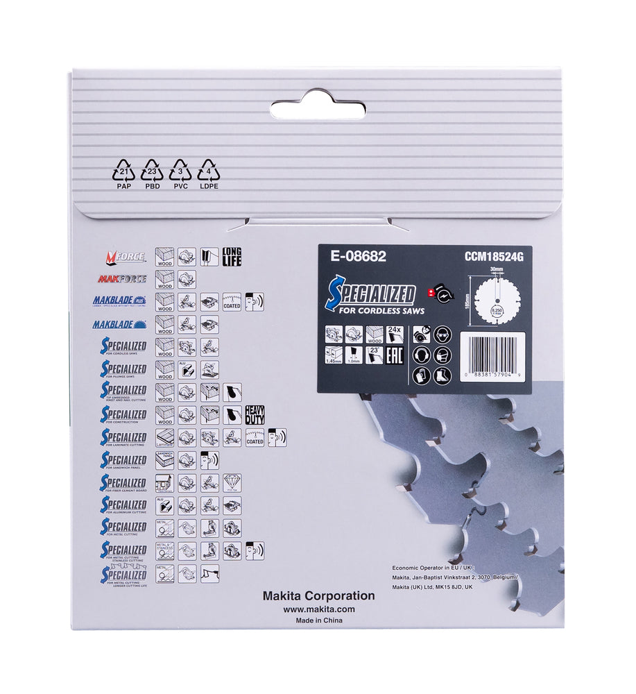 Sägeblatt 185x1,45x30, 24Z EFFICUT   E-08682