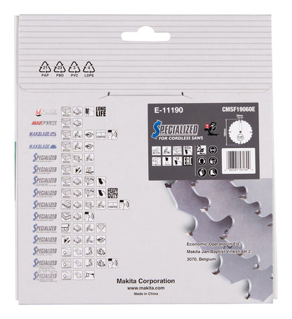 Sägeblatt 190x1,85x20, 60Z EFFICUT   E-11190