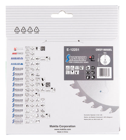 Sägeblatt 190x1,85x20, 50Z EFFICUT   E-12251