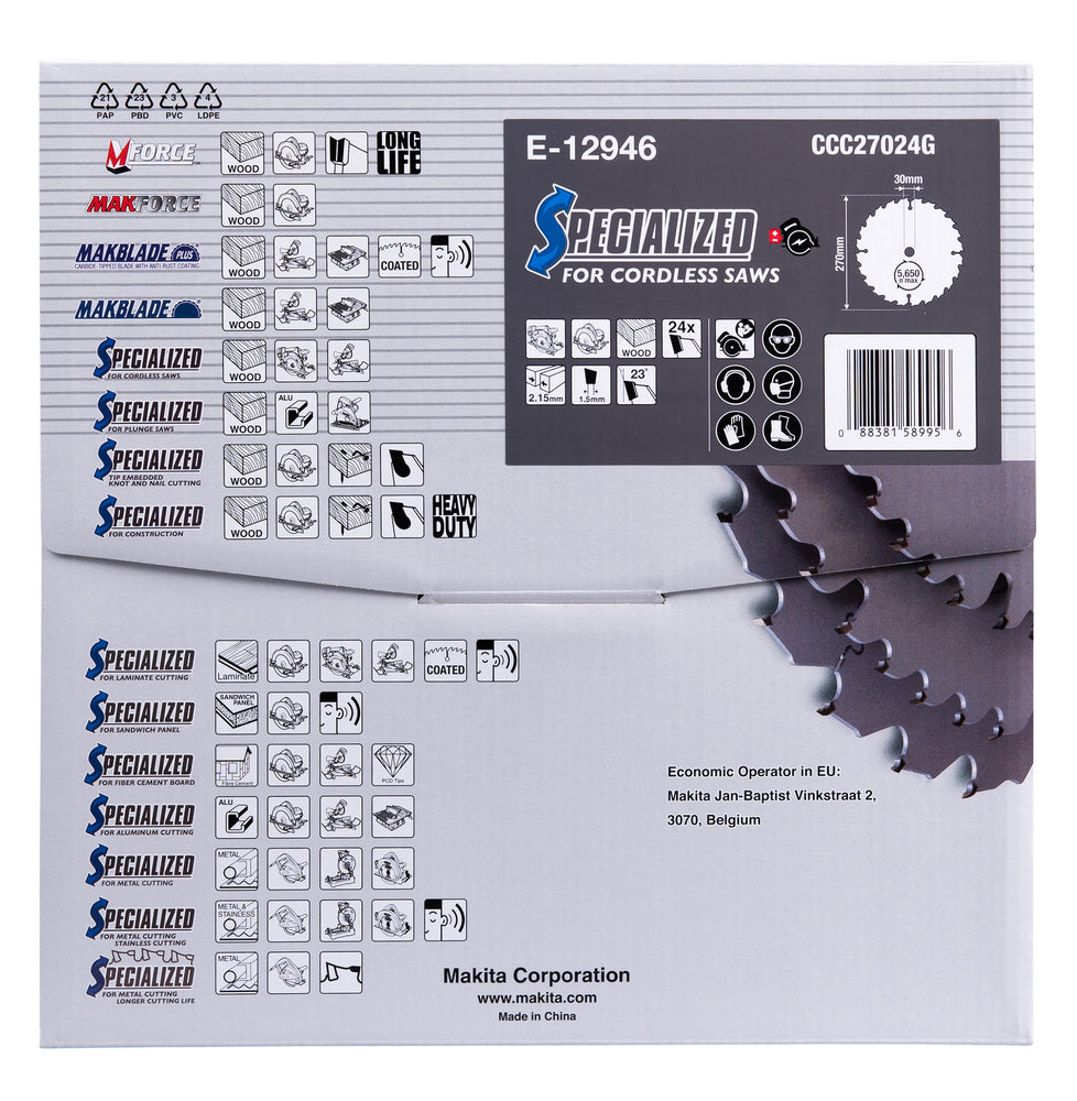 Sägeblatt 270x2,15x30, 24Z EFFICUT   E-12946